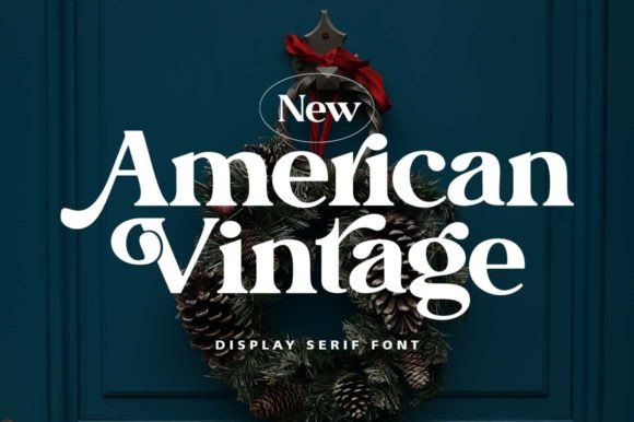 American Vintage: Timeless Serif Elegance