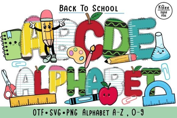 Back to School Doodle: Creative Font for Fun Projects