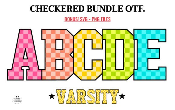 Checkered Back to School: A Font with Vintage Charm