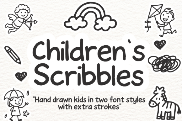 Children’s Scribbles: The Whimsical Kids Doodle Font