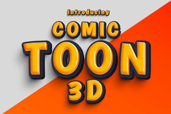 Comic Toon 3D: A Fun and Dramatic Display Font