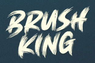 Discover Brush King: A Dynamic Typeface for Bold Designs