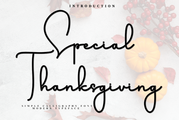 Discover the Charm of Special Thanksgiving Font