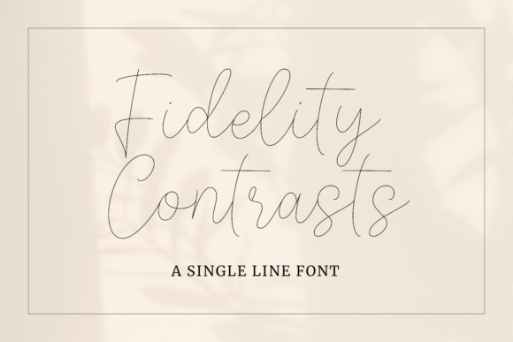 Fidelity Contrasts: A Font for Elegant Design Projects