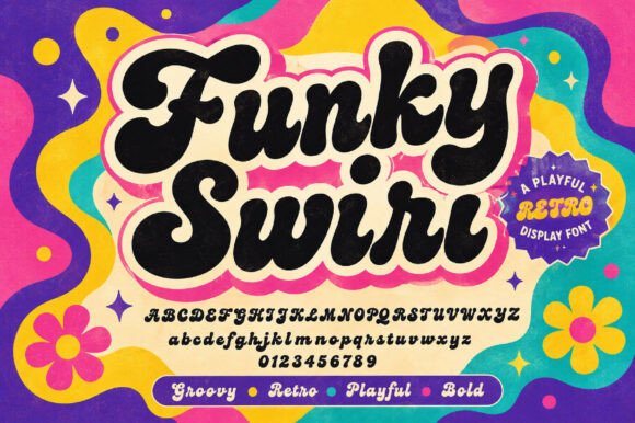 Funky Swirl: A Retro Script Font with Modern Charm