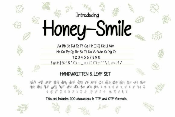 Honey-Smile: A Sweet Handwritten Font for Creative Projects
