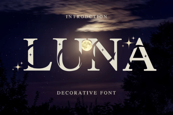 Luna: A Celestial Serif Font for Dreamy Designs