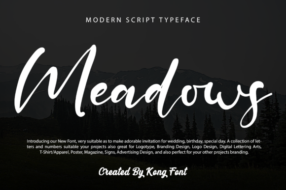Meadows: A Modern Handwritten Script for Creative Design