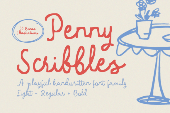 Penny Scribbles: Whimsical Handwritten Font