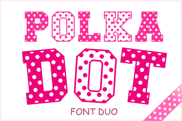 Polka Dot Duo: Playful Font for Whimsical Designs