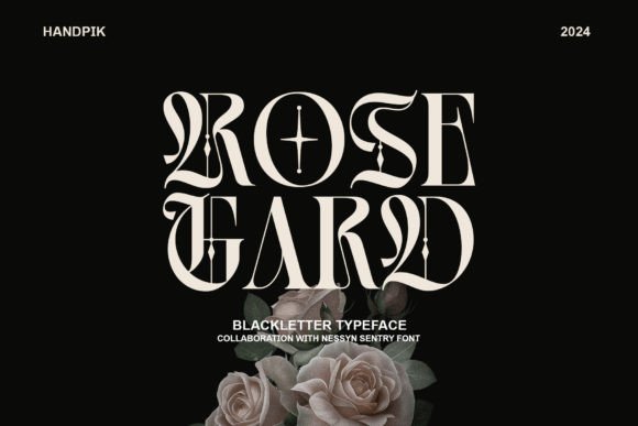 Rose Gard: Bold Blackletter Font for Impactful Designs
