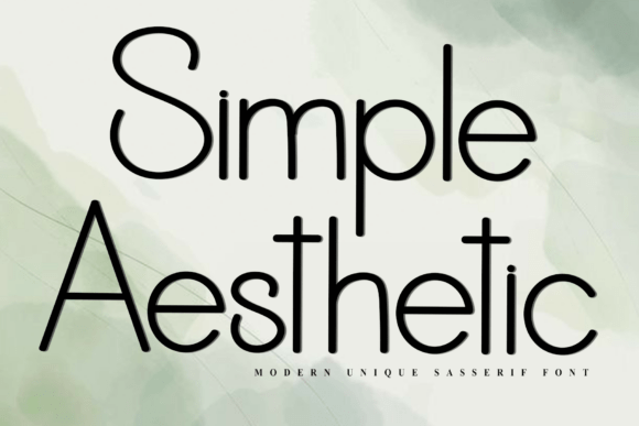 Simple Aesthetic: A Font for Modern, Elegant Design