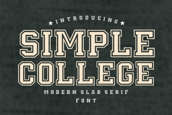 Simple College: The Bold Slab Serif for Athletic & Modern Design