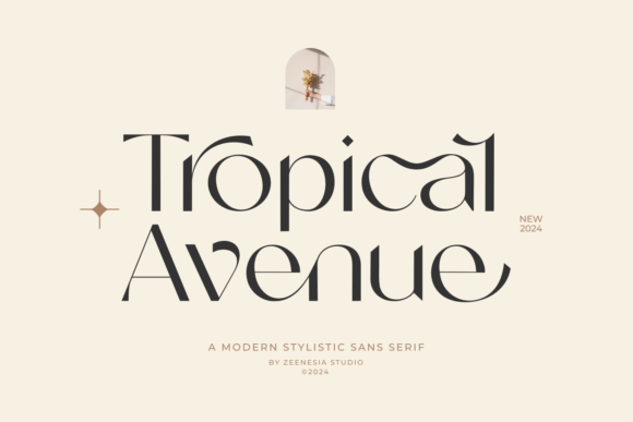Tropical Avenue: A Modern Sans Serif for Creative Designers