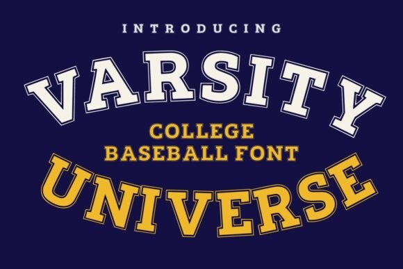 Varsity Universe: A Classic College Baseball Font