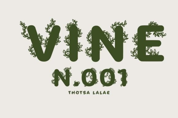 Vine N.001: A Botanical Typeface for Nature-Lovers