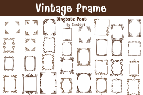 Vintage Frame: A Charming Typeface for Timeless Designs