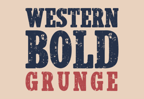 Western Bold Grunge: A Crisp Retro Typeface